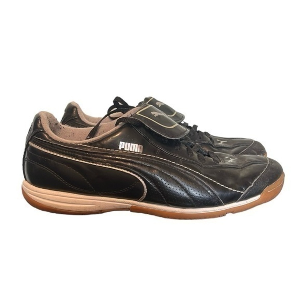 Puma Clyde Core Retro Casual MEN Size 7.5 Black with Flip Tongue